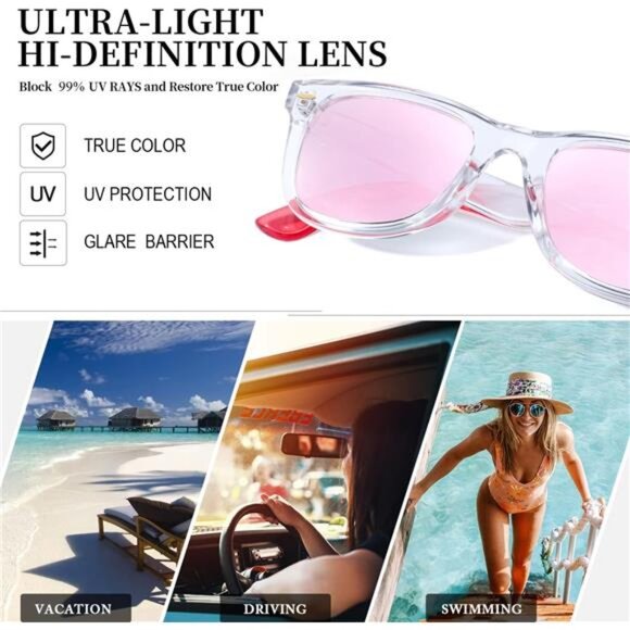 Classic Sunglasses for Women Polarized Driving Anti-Glare UV Protection - Picture 5 of 6